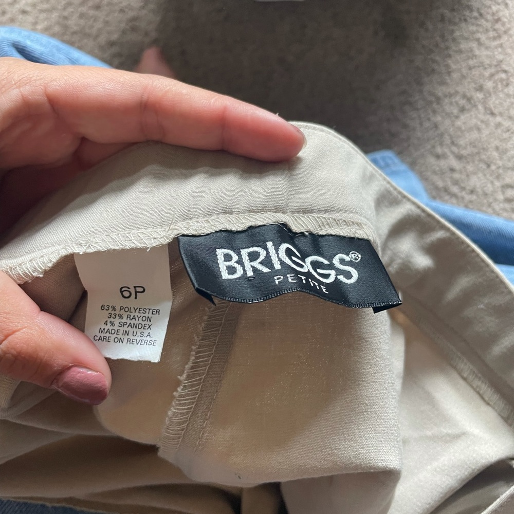 Cream white dress pants- super stretchy - Picture 4 of 4